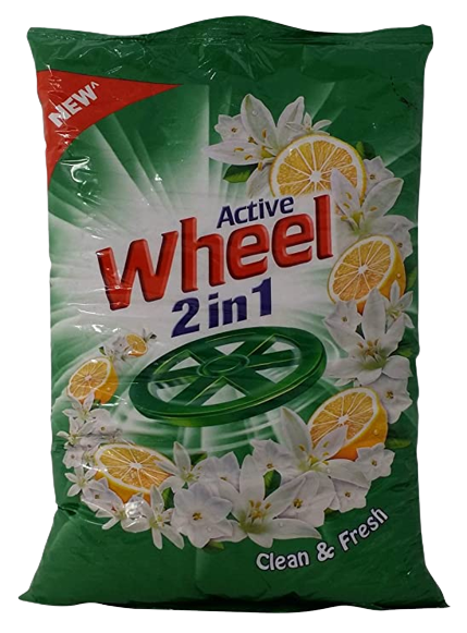 WHEEL DETERGENT POWDER-GREEN CLEAN AND FRESH