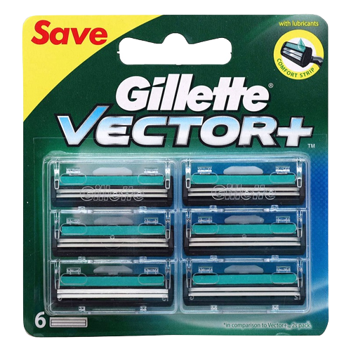 GILLETTE VECTOR CATRIDGES 6S PACK