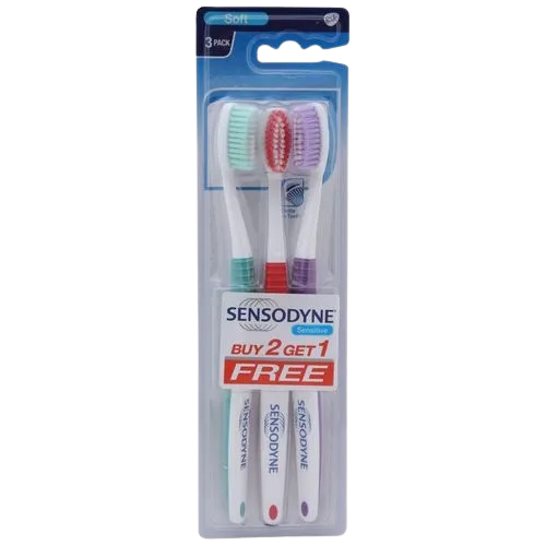 SENSODYNE SENSITIVE TOOTHBRUSH 3PCS