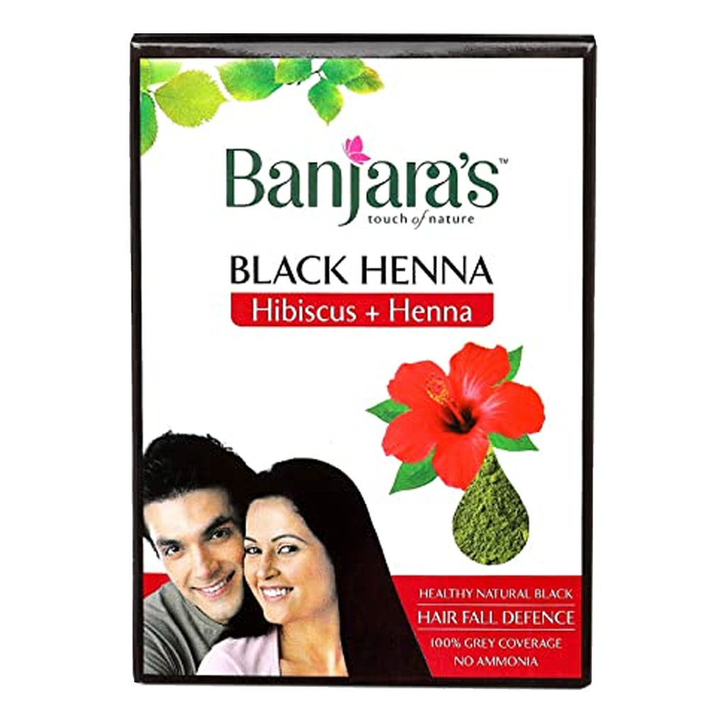 BANJARA'S BLACK HENNA HIBISCUS +HENNA 50G PACK