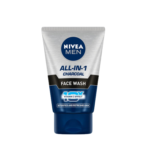 NIVEA MEN ALL-IN-ONE CHARCOAL FACE WASH