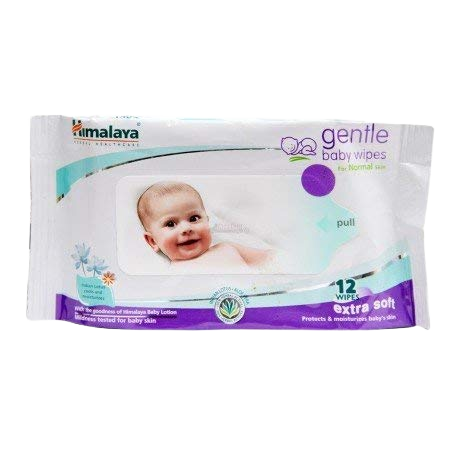 HIMALAYA GENTLE BABY WIPES 12S PACK