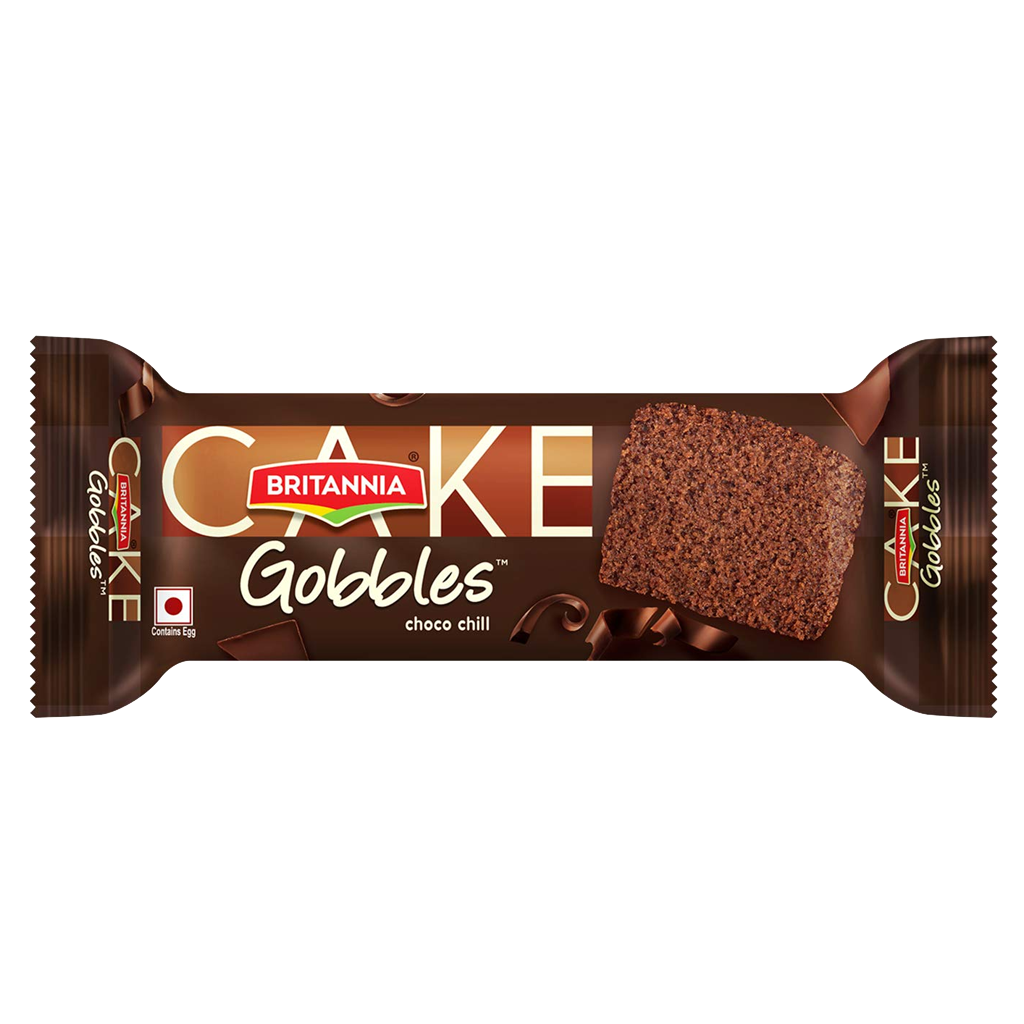 BRITANNIA CAKE GOBBLES-CHOCO CHILL