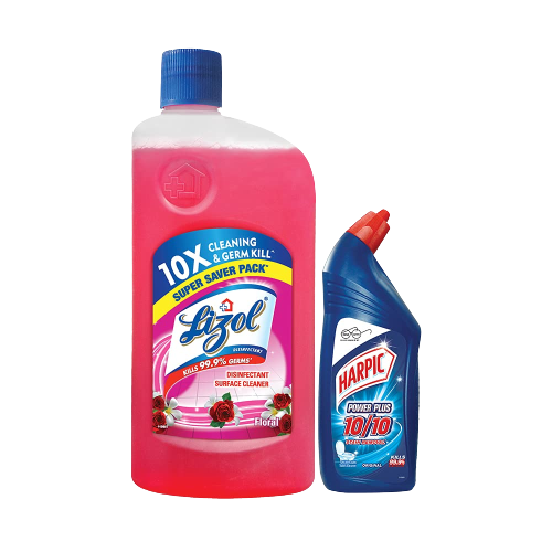 LIZOL FLORAL 975ML+HARPIC TC 200ML PACK