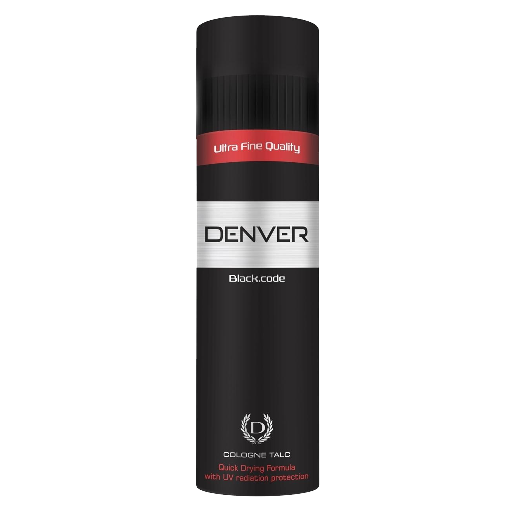 DENVER BLACK CODE TALC 2*100G BOTTLE