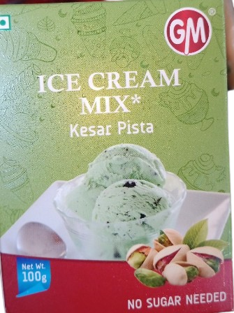 GM ICE CREAM POWDER-KESAR PISTA