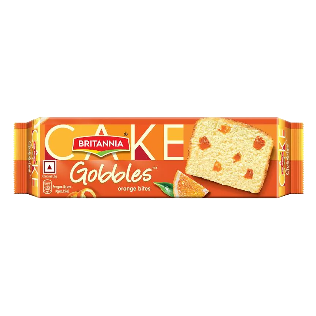 BRITANNIA CAKE GOBBLES- ORANGE BITES