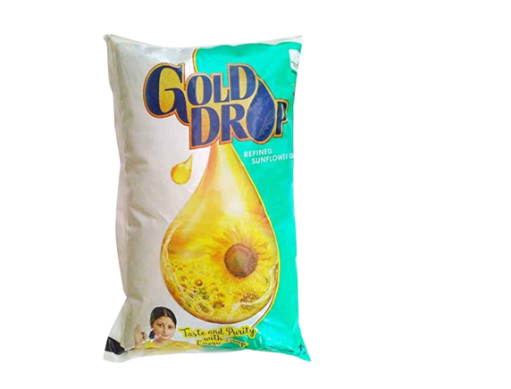 GOLD DROP SUNFLOWER OIL 1L PACK