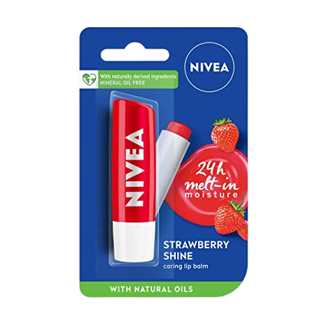 NIVEA STRAWBERRY LIP BALM 4.8G PACK