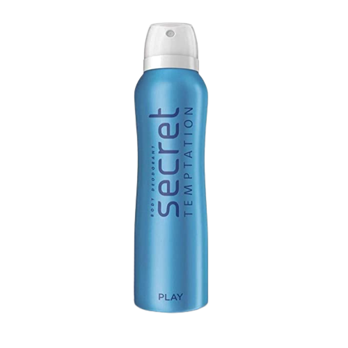 SECRET TEMPTATION PLAY BODY DEODORANT 150ML BOTTLE