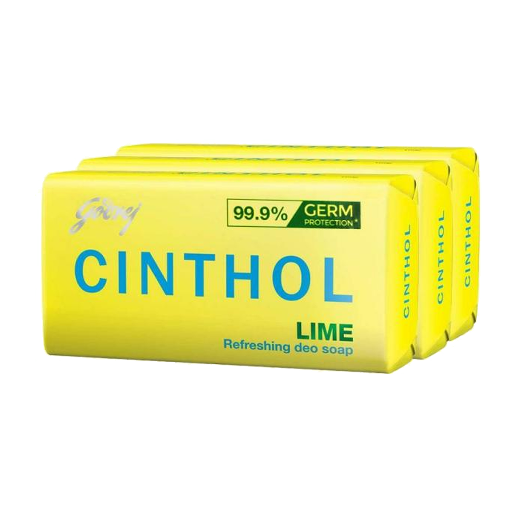 CINTHOL LIME BATH SOAP 3*125G PACK