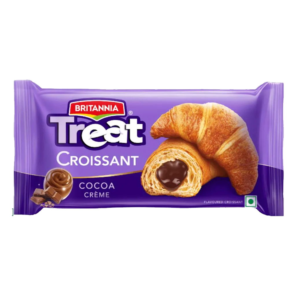 BRITANNIA TREAT CROISSANT-COCOA CREME