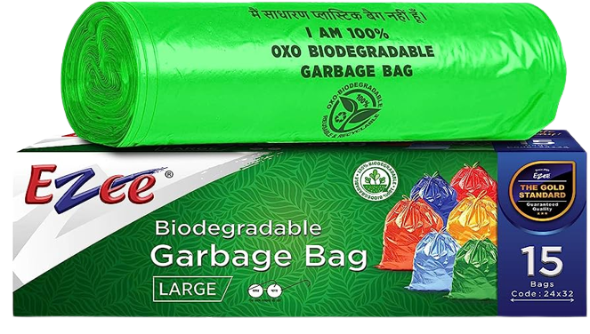EZEE BIODEGRADABLE GARBAGE BAG LARGE 15S PACK
