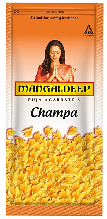MANGALDEEP CHAMPA ZIPLOCK AGARBATHI