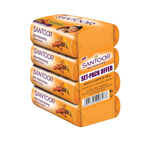 SANTOOR SANDAL & TURMERIC SOAP